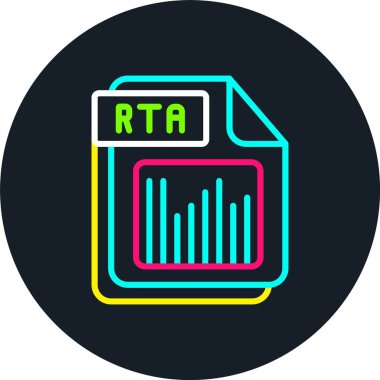 RTA Çizgisi Çoklu Renk Simgesi