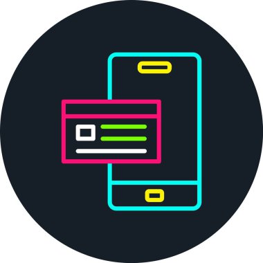 Onglyph Ödeme Satırında Çok Renkli Simge