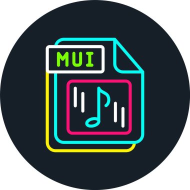 MUI Satırı Çok Renkli Simge