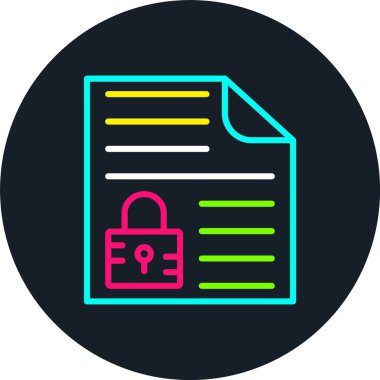 Dosya Satırı Çoklu Renk Simgesi