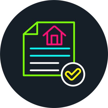 Özellik Belgesi Satırı Çok Renkli Simge