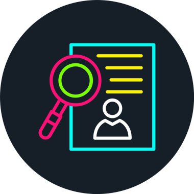 İşe Alma Satırı Çok Renkli Simge