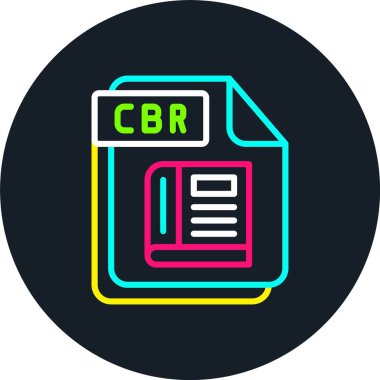 CBR Çizgisi Çoklu Renk Simgesi