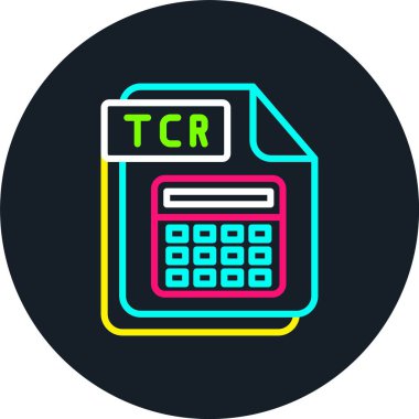 TCR Line Multi Color Icon clipart