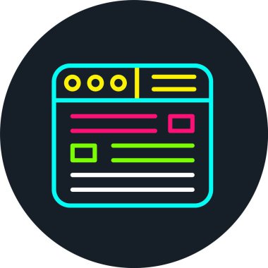 Tarayıcı Satırı Çoklu Renk Simgesi