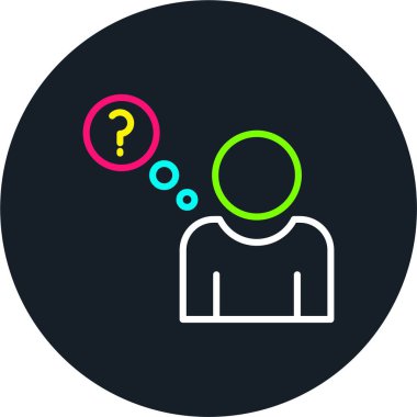 Mantıklı Satır Çok Renkli Simge