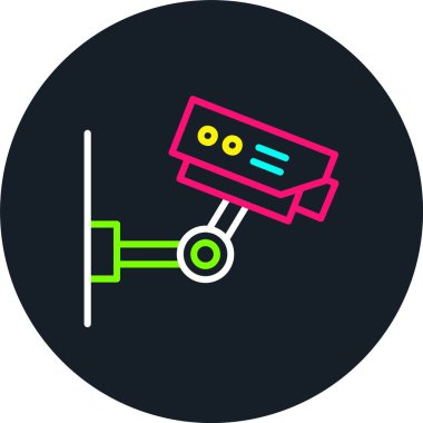 Cctv Hattı Çok Renkli Simge