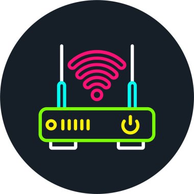 Yönlendirici Satırı Çok Renkli Simge