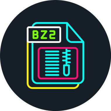 BZ2 Satır Çoklu Renk Simgesi