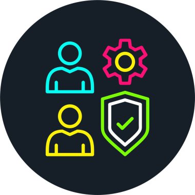 Koruma Hattı Çok Renkli Simge