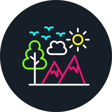 Macera Satırı Çoklu Renk Simgesi