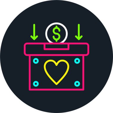 Kutu Satırı Çok Renkli Simge