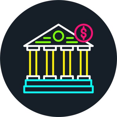 Banka Hattı Çoklu Renk Simgesi