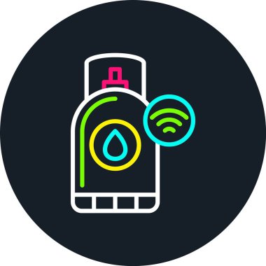 Gaz Tankı Hattı Çoklu Renk Simgesi