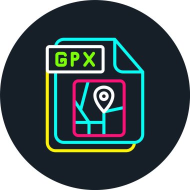 GPX Line Multi Color Icon clipart