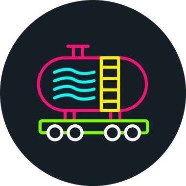 Tanker Hattı Çoklu Renk Simgesi