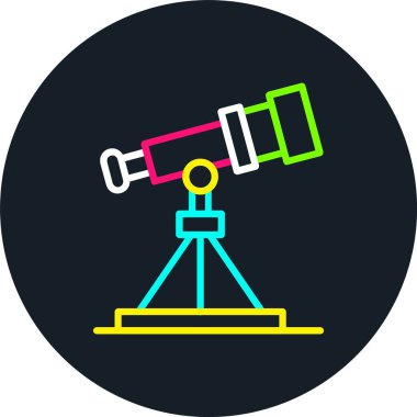 Teleskop Hattı Çok Renkli Simge