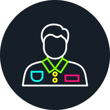 Çalışan Satırı Çok Renkli Simge