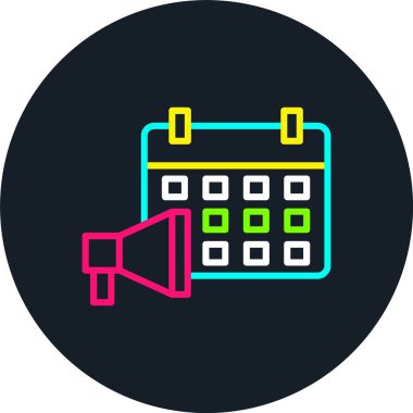 Pazarlama Satırı Çok Renkli Simge