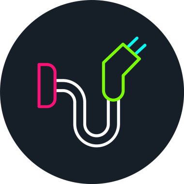 Şarj Hattı Çok Renkli Simge