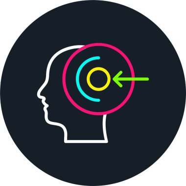 Algı Çizgisi Çok Renkli Simge