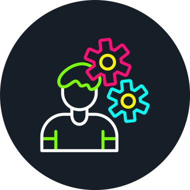 Yönlendirme Satırı Çok Renkli Simge