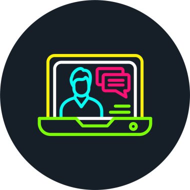 Onglyph İletişim Satırı Çok Renkli Simge