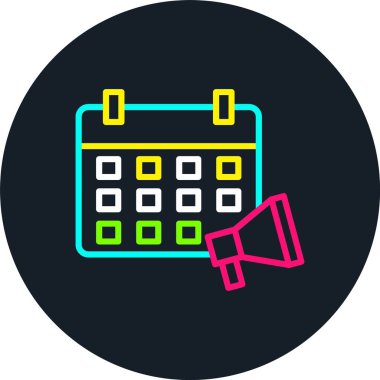 Reklam Satırı Çok Renkli Simge