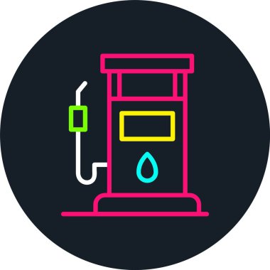 Yakıt Hattı Çoklu Renk Simgesi