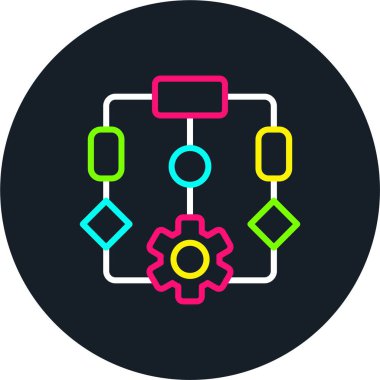 Uygulama Satırı Çoklu Renk Simgesi