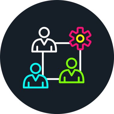 Yapı Satırı Çok Renkli Simge