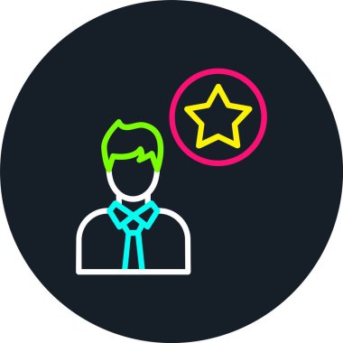 Lider Satırı Çok Renkli Simge