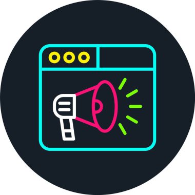 Hoparlör Satırı Çok Renkli Simge