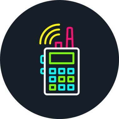 İletişim Satırı Çok Renkli Simge