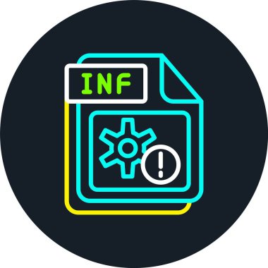 INF Satırı Çok Renkli Simge