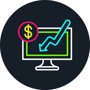 Monitor3 Satır Çoklu Renk Simgesi
