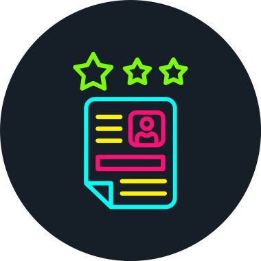 Ofis Nitelendirilmemiş Satır Çoklu Renk Simgesi