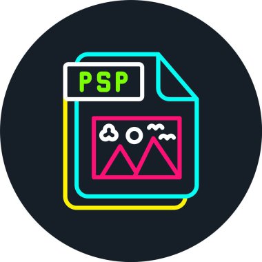 PSP Line Multi Color Icon clipart