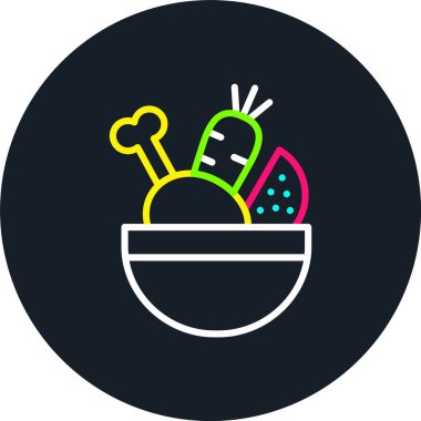 Gıda Hattı Çoklu Renk Simgesi