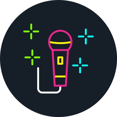 Mikrofon Hattı Çok Renkli Simge