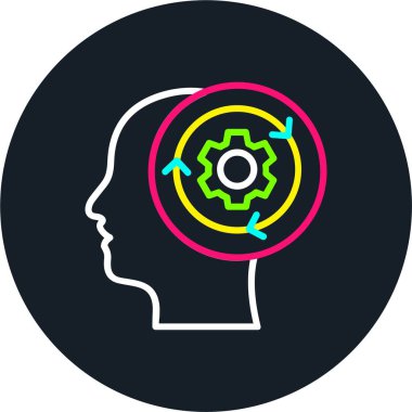 Geri Dönüşüm Çizgisi Çok Renkli Simgesi