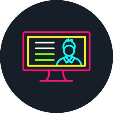 Kullanıcı Satırı Çoklu Renk Simgesi