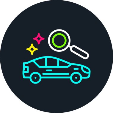 Araç Arama Hattı Çok Renkli Simge