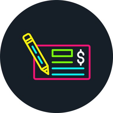 Checkbook Satırı Çoklu Renk Simgesi