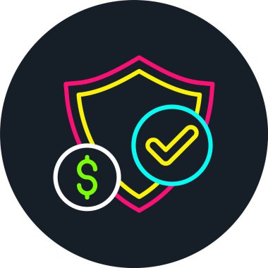 Yatırım Sigorta Satırı Çok Renkli Simge