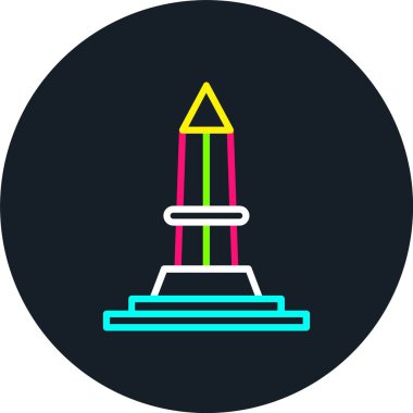 Dikilitaş Satırı Çok Renkli Simge