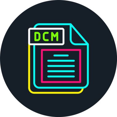 DCM Line Multi Color Icon clipart