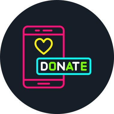 Mobil Satır Çok Renkli Simge