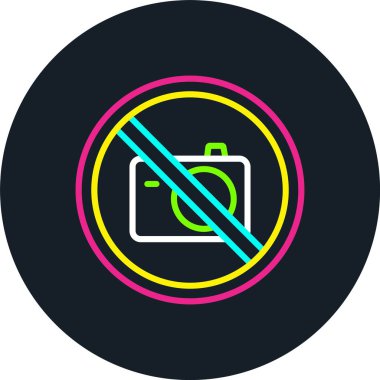 Fotoğraf Satırı Çok Renkli Simge Yok