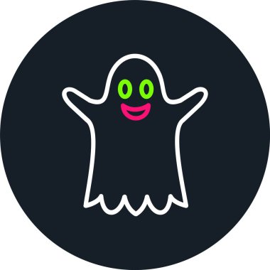 Hayalet Satırı Çok Renkli Simge